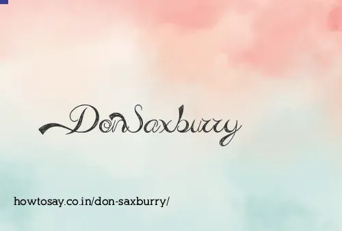 Don Saxburry