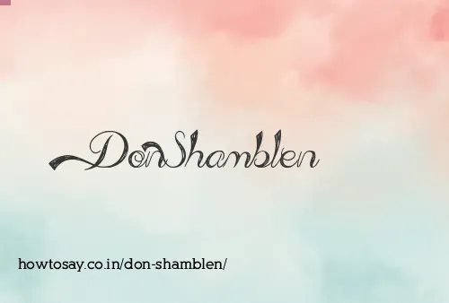 Don Shamblen