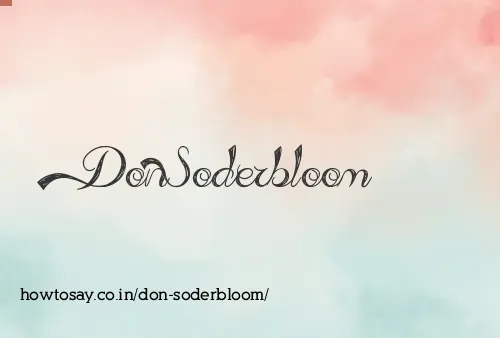 Don Soderbloom