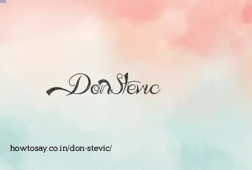 Don Stevic