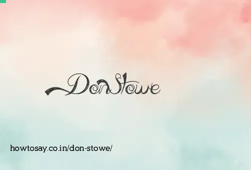 Don Stowe