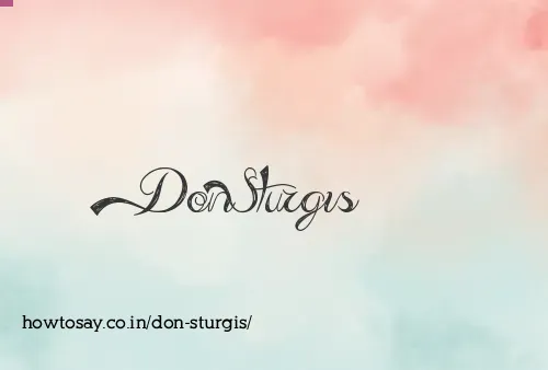 Don Sturgis