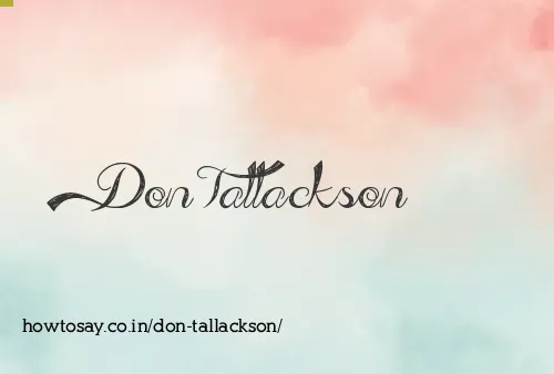 Don Tallackson