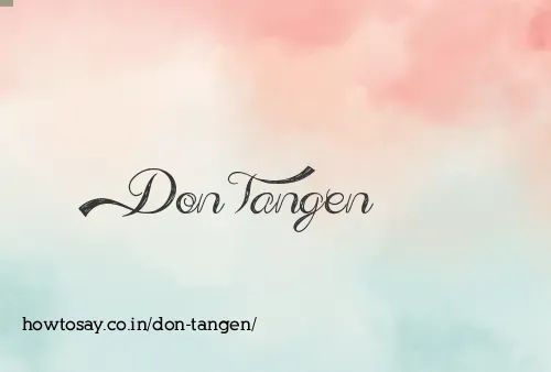 Don Tangen