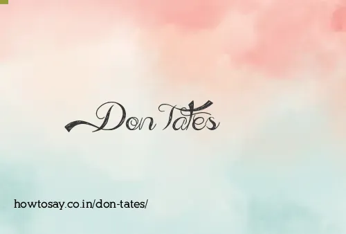 Don Tates