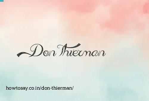 Don Thierman