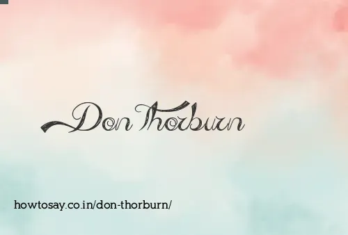 Don Thorburn