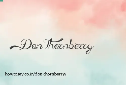 Don Thornberry