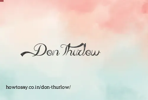 Don Thurlow