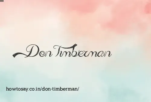 Don Timberman
