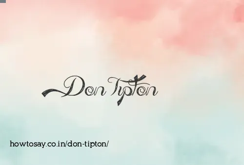 Don Tipton