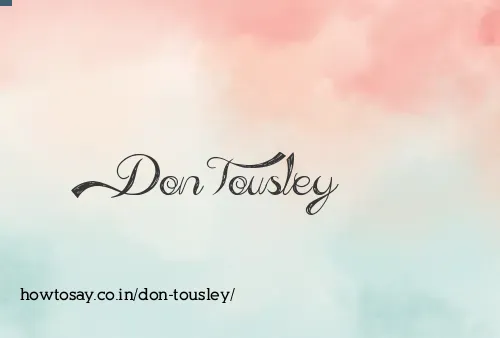 Don Tousley