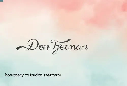 Don Tzerman