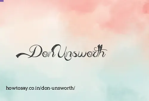 Don Unsworth