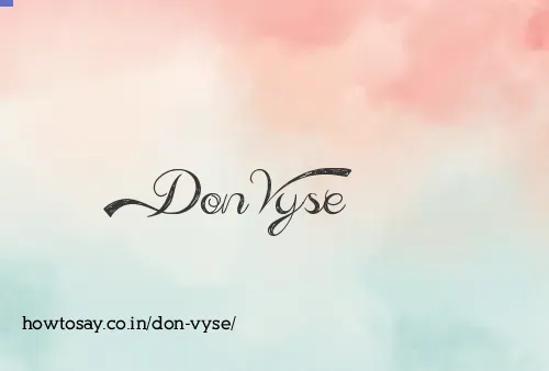 Don Vyse