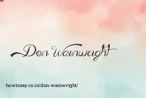 Don Wainwright