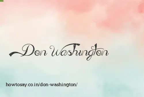 Don Washington