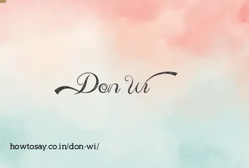 Don Wi