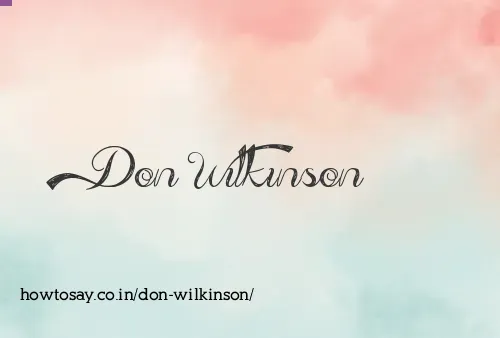 Don Wilkinson