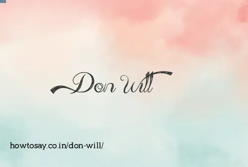Don Will