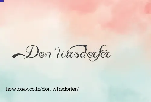 Don Wirsdorfer