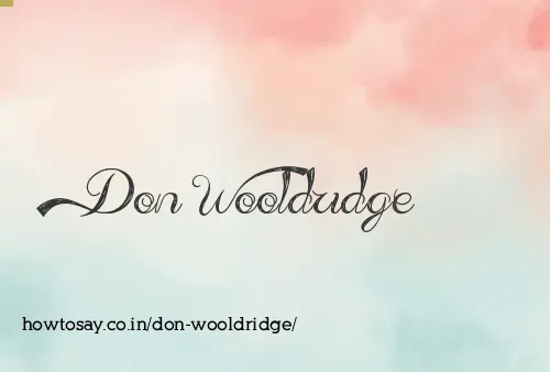 Don Wooldridge