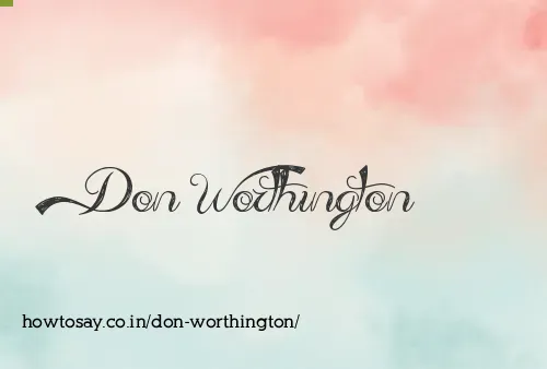 Don Worthington
