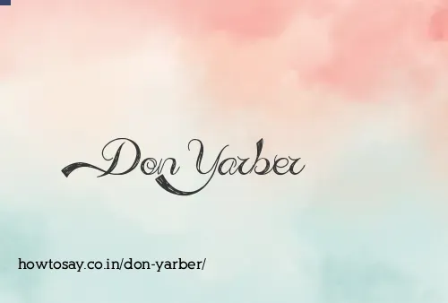 Don Yarber