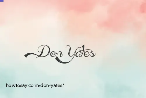 Don Yates