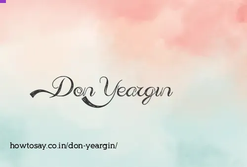 Don Yeargin