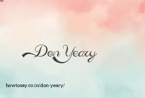 Don Yeary