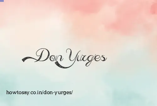 Don Yurges