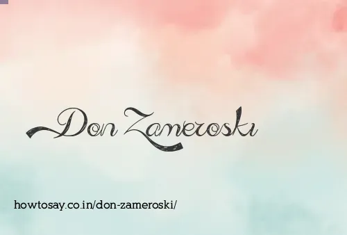 Don Zameroski