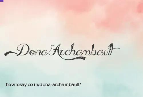 Dona Archambault