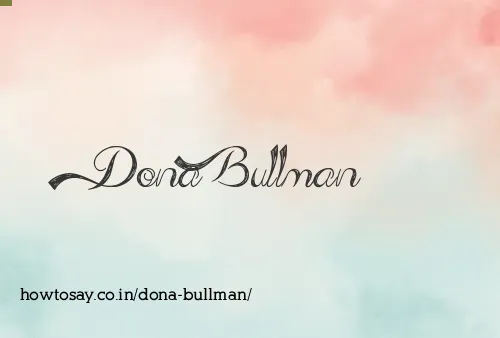 Dona Bullman