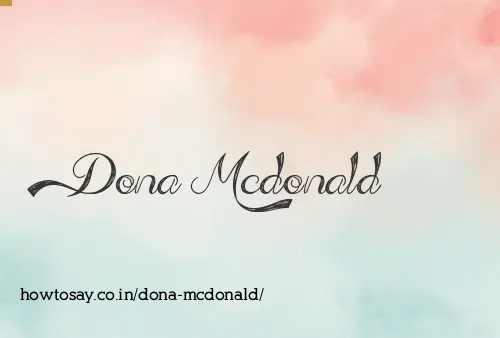 Dona Mcdonald