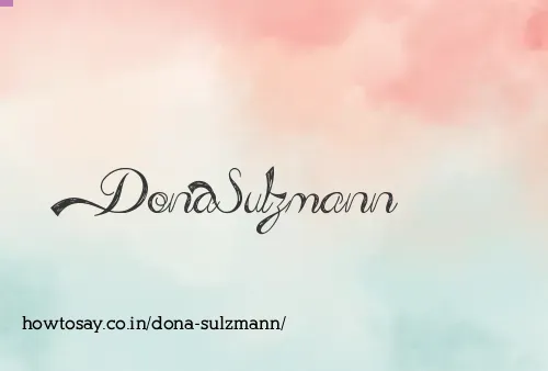 Dona Sulzmann