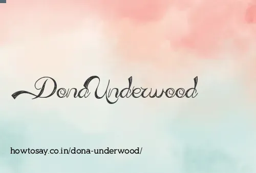 Dona Underwood
