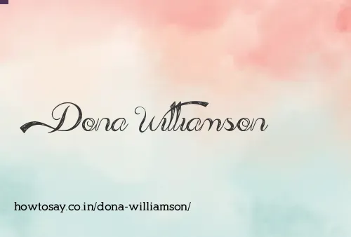 Dona Williamson