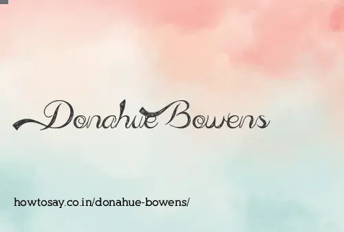 Donahue Bowens