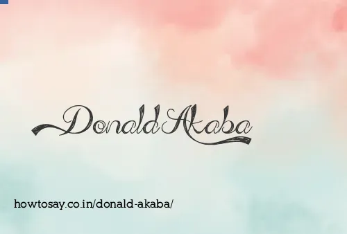 Donald Akaba