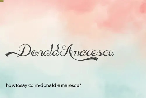 Donald Amarescu