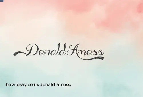 Donald Amoss