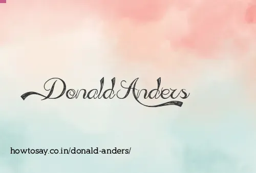 Donald Anders
