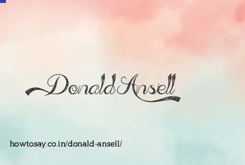 Donald Ansell