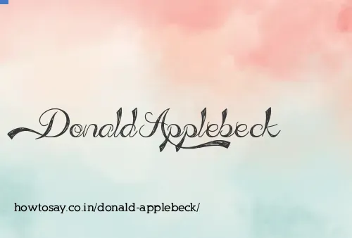 Donald Applebeck