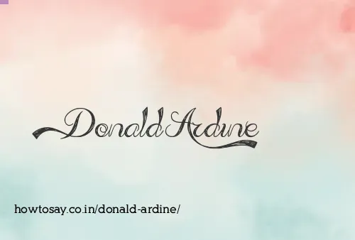 Donald Ardine