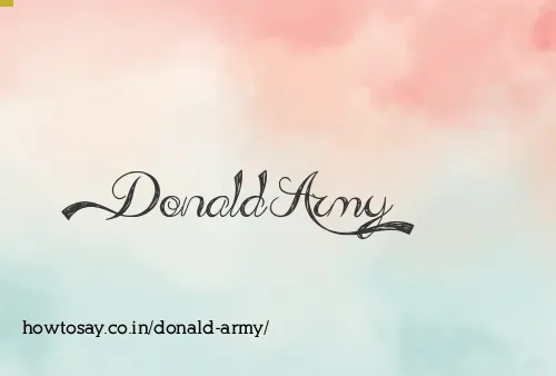 Donald Army