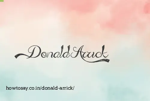 Donald Arrick