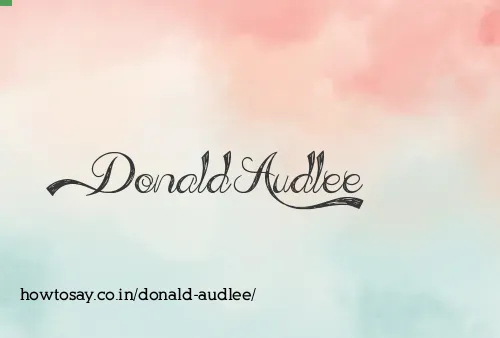 Donald Audlee